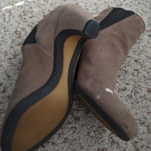 Sam Edelman Taupe Morillo Suede Ankle Boots Size 8 - Picture 6 of 6